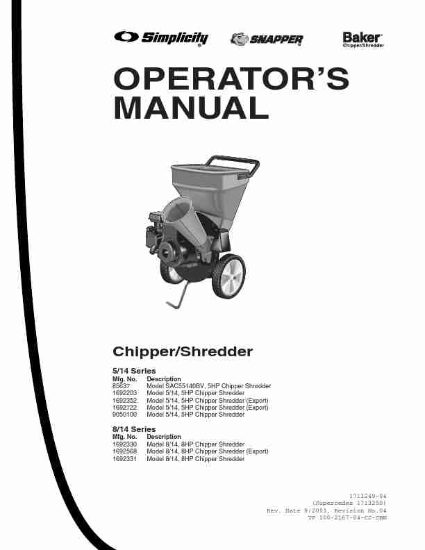 Snapper Chipper 514, 814-page_pdf